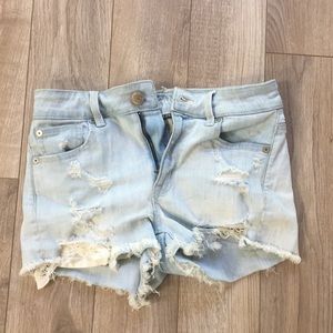 American Eagle high rise jean shorts